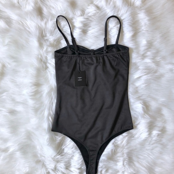 Nordstrom Code x Mode Black Tank Bodysuit NWT XS New - Picture 7 of 7